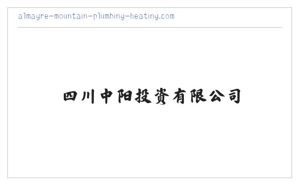 四川中阳投资有限公司 缩略图